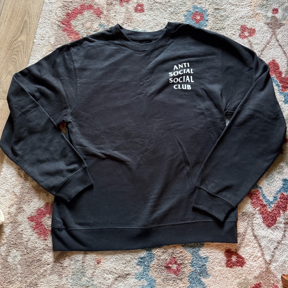 Anti Social Social Club Black Crewneck